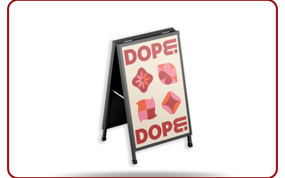 A-Frame Poster Printing example