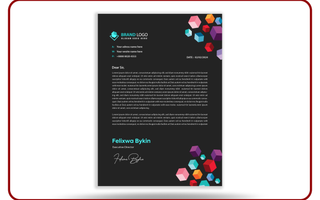 Custom Letterhead Printing example
