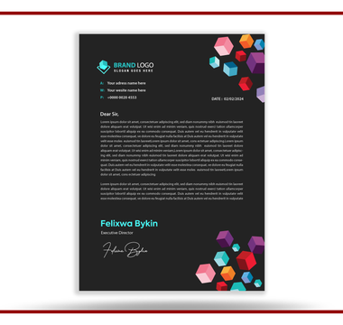 Custom Letterhead Printing example