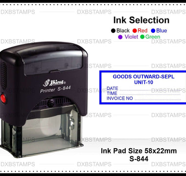 Example signature stamp making format