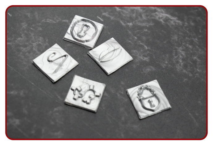 Silver lock charm