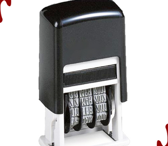 Self-inking dater stamp for date marking