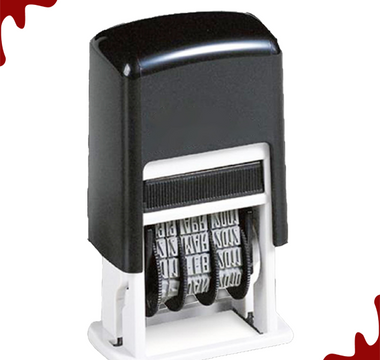 Self-inking dater stamp for date marking