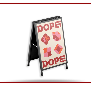 A-Frame Poster Printing example