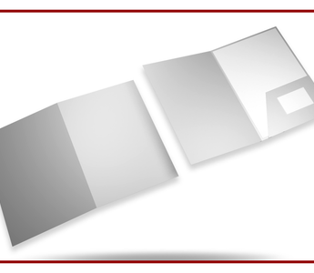 Blank two-pocket presentation folder mockup
