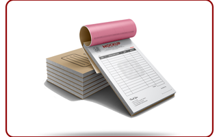 Receipt Book Printing example