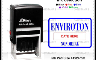 Example custom date stamps format