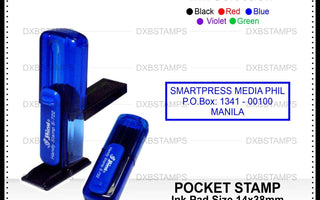 Example pocket stamp making format