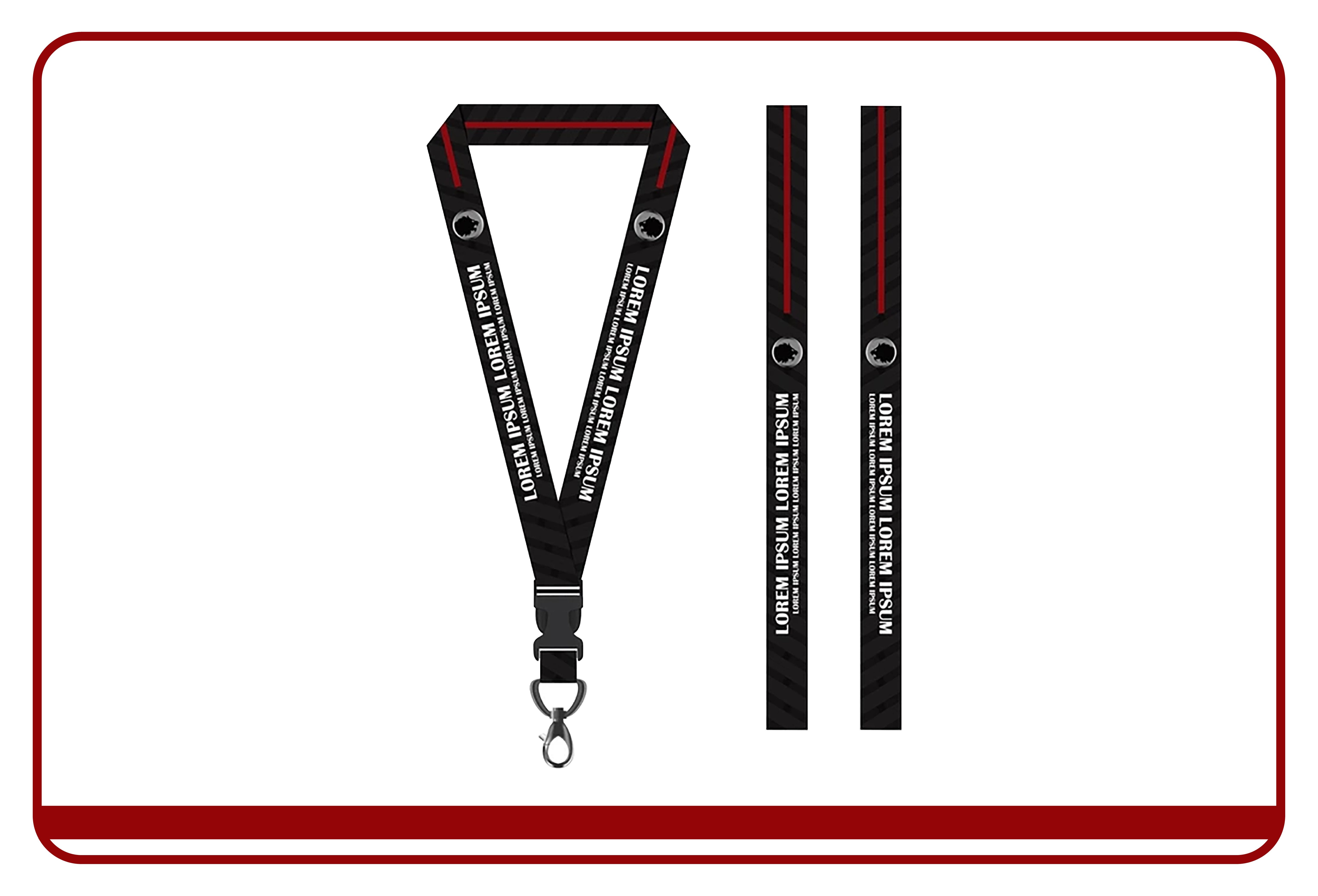 Custom lanyard printing