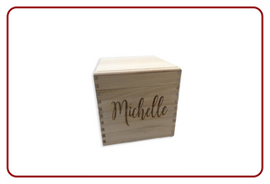 Custom Engraved Wooden Cubes
