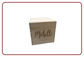 Custom Engraved Wooden Cubes