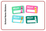 Custom School Name Stickers