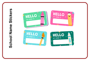 Custom School Name Stickers