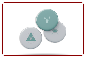 High-Quality Button Pin Printing