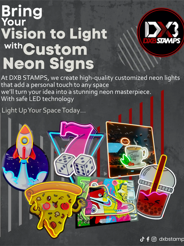 Neon pizza sign with colorful, vibrant design and led technology.