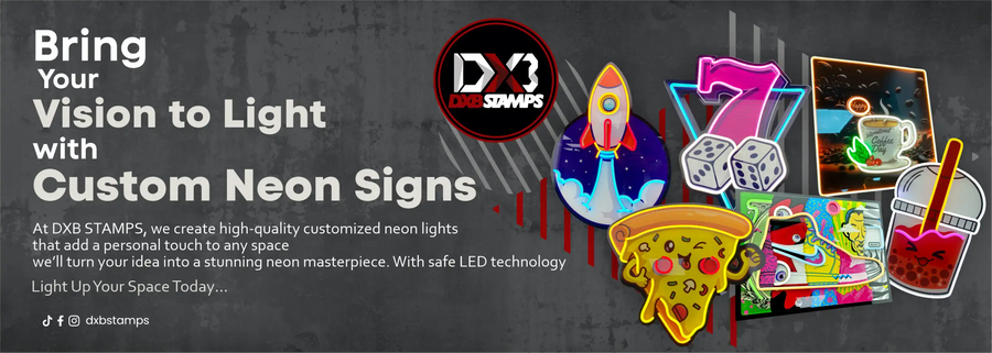 Neon pizza slice sign with vibrant colors and led technology from dx3 signs.