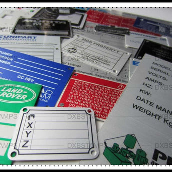 SS brush multi Color sign plate