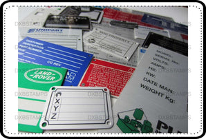 SS brush multi Color sign plate